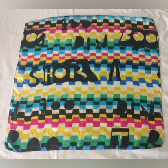 2 💯 Silk Scarf Neck Scarf Square Handkerchief Unisex Pocket Scarf - Picture 3 of 12